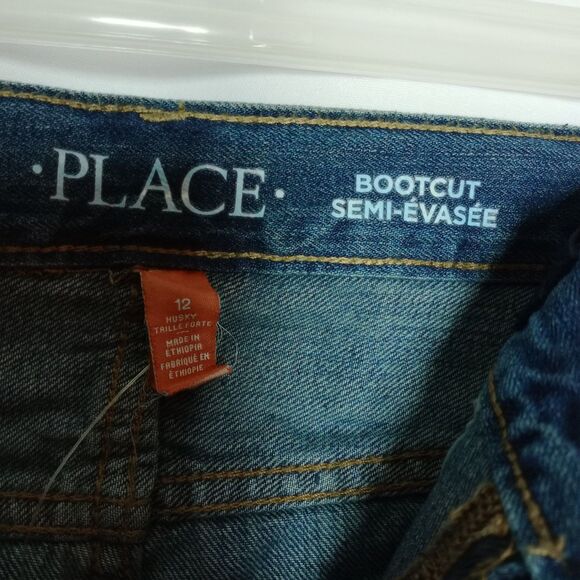 ⭐ The Children's Place Girls Kids Bootcut Denim Jeans Pants NWT sz: 12 husky - Picture 8 of 8